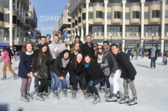Ice Skating and Bonding at the Georgetown Ice Skating Rink